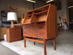 Outlet Pamono Mid-Century Modern Swedish Teak Secretary Writing Desk by Arne Wahl Iversen
