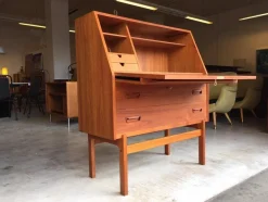 Outlet Pamono Mid-Century Modern Swedish Teak Secretary Writing Desk by Arne Wahl Iversen