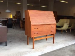 Outlet Pamono Mid-Century Modern Swedish Teak Secretary Writing Desk by Arne Wahl Iversen