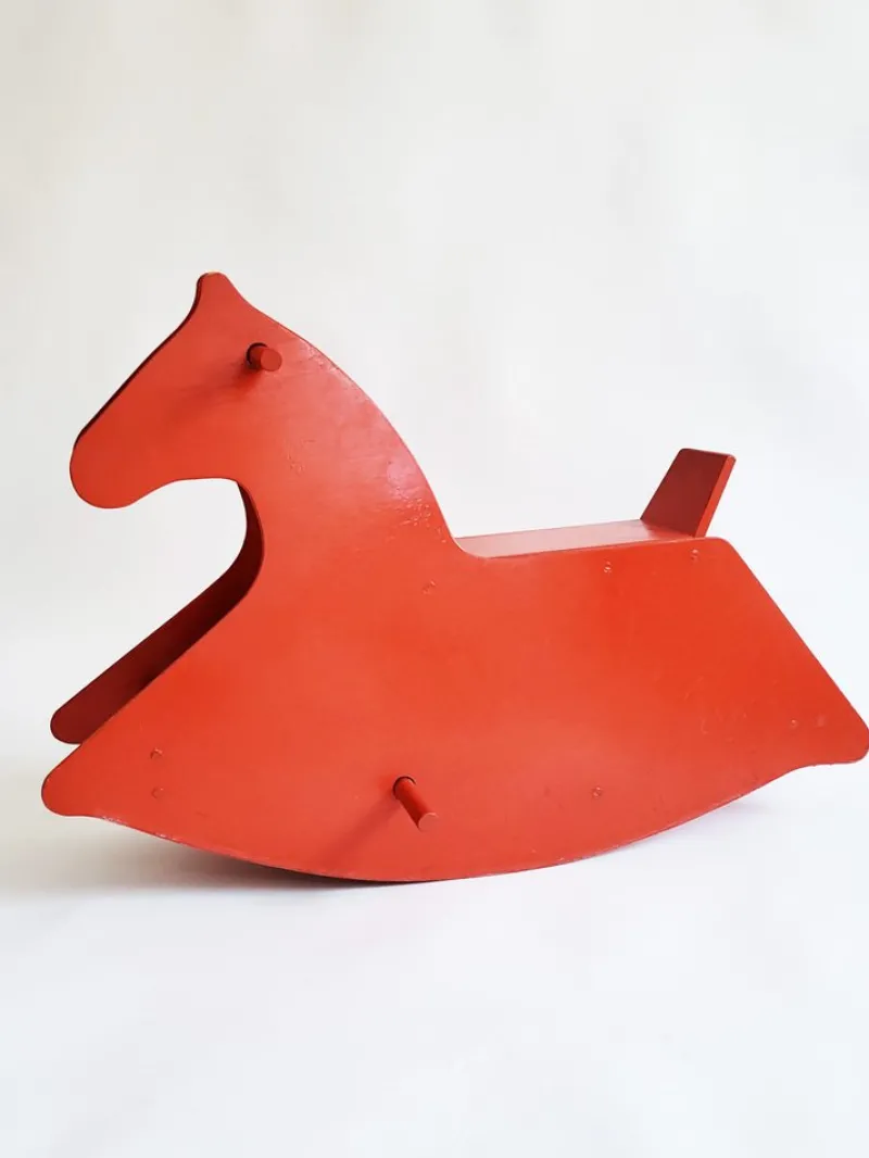 Pamono Mid-Century Modern Swiss Rocking Horse, 1960s