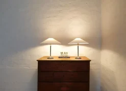 Online Pamono Mid-Century Modern Table Lamps in Brass and Cast Iron from Asea, 1950s, Set of 2