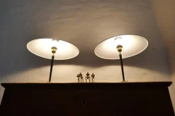 Online Pamono Mid-Century Modern Table Lamps in Brass and Cast Iron from Asea, 1950s, Set of 2