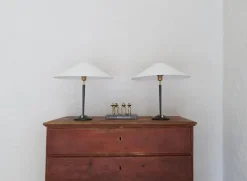 Online Pamono Mid-Century Modern Table Lamps in Brass and Cast Iron from Asea, 1950s, Set of 2