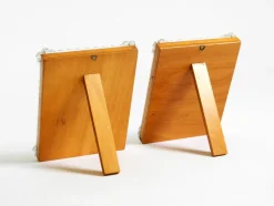 Pamono Mid-Century Modern Table Mirrors with Murano Glass Rosettes, 1950s, Set of 2><noscript><img width=