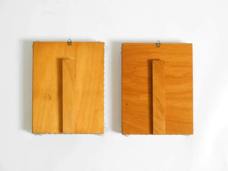 Pamono Mid-Century Modern Table Mirrors with Murano Glass Rosettes, 1950s, Set of 2> Mirrors