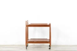 Best Pamono Mid-Century Modern Teak Cocktail Trolley from White & Newton