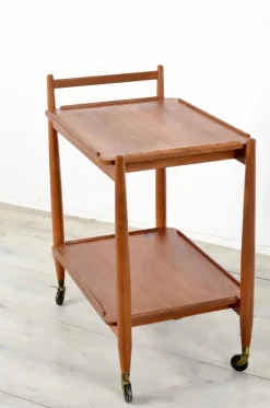 Best Pamono Mid-Century Modern Teak Cocktail Trolley from White & Newton
