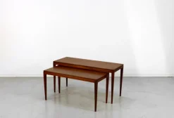 Pamono Midcentury Modern Teak Nesting Tables, 1960s, Set of 2><noscript><img width=