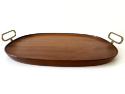 Hot Pamono Mid-Century Modern Teak Serving Tray by Carl Auböck, Austria, 1950s