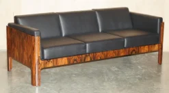 Pamono Mid-Century Modern Three-Seater Sofa in Hardwood, 1966
