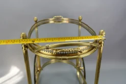Pamono Mid-Century Modern 2-Tier Brass and Glass Bar Cart in the style of Maison Baguès, 1950s> Serving Bar Carts & Trolleys