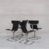Pamono Mid-Century Modern Topos Dining Chairs by Gruppo Dam for Busnelli, 1970s, Set of 4> Side Chairs & Dining Chairs