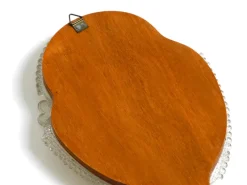 Pamono Mid-Century Modern Venetian Wall Mirror with Murano Glass Rosettes, 1950s><noscript><img width=