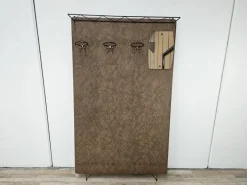 Best Pamono Mid-Century Modern Wall Coat Rack in Skai with Mirror, 1960