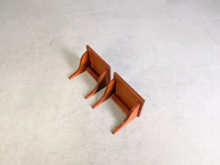Pamono Midcentury Modern Wall Consoles in Teak, 1960, Set of 2><noscript><img width=