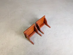 Pamono Midcentury Modern Wall Consoles in Teak, 1960, Set of 2><noscript><img width=