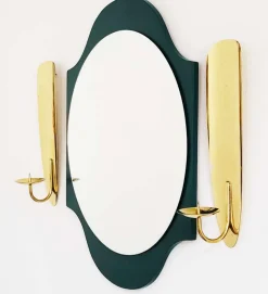 Best Pamono Mid-Century Modern Wall-Mounted Brass Candleholders from WMF, 1950s, Set of 2