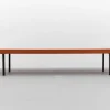 Outlet Pamono Mid-Century Modern Walnut Bench with Metal Feet, 1960s