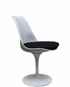 Pamono Mid-Century Modern White Tulip Base Dining Chair by Eero Saarinen, Italy, 1970s><noscript><img width=