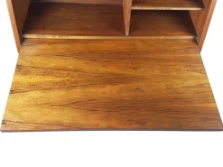 New Pamono Mid-Century Modern Wooden Drop Off Wall Secretary attributed to Marcel Gascoin, 1950s