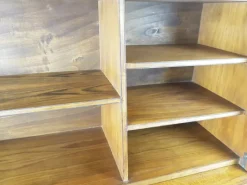 New Pamono Mid-Century Modern Wooden Drop Off Wall Secretary attributed to Marcel Gascoin, 1950s
