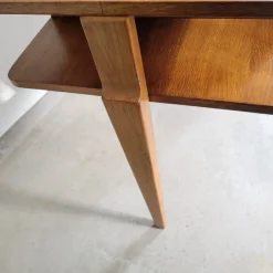 Pamono Mid-Century Modernist Desk in Golden Oak, Scandinavia, 1950s><noscript><img width=