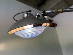 Pamono Mid-Century Modernist French Industrial Steel Floor Lamp from Ferdinand Solère, 1950s><noscript><img width=