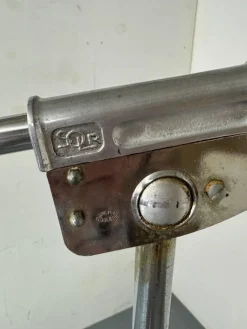 Pamono Mid-Century Modernist French Industrial Steel Floor Lamp from Ferdinand Solère, 1950s><noscript><img width=