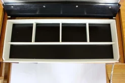 Pamono Mid-Century Modular Ash Desk with Mirror from Up Zavody, Czechoslovakia, 1970s><noscript><img width=