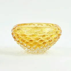 Pamono Mid-Century Murano Bubble Glass Lenti Series Bowl attributed to Ercole Barovier for Barovier & Toso, Italy, 1940s-1950s