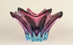Hot Pamono Mid-Century Murano Glass Bowl in Purple-Blue Tones, Italy, 1960s