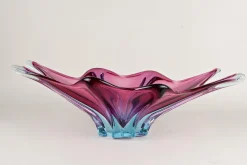 Hot Pamono Mid-Century Murano Glass Bowl in Purple-Blue Tones, Italy, 1960s