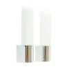 Pamono Mid-Century Opaline Glass & Chrome Wall Lights from Limburg, Germany, 1970s, Set of 2> Wall Lights & Sconces
