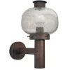 Pamono Mid-Century Outdoor Facade Lamp in Copper and Glass from Fagerhult, Sweden, 1970s> Garden Lighting