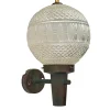 Hot Pamono Mid-Century Outdoor Facade Lamp in Copper and Glass, Sweden, 1960s