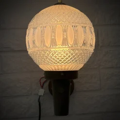 Hot Pamono Mid-Century Outdoor Facade Lamp in Copper and Glass, Sweden, 1960s