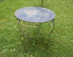 Pamono Mid-Century Painted Garden Patio Table, 1960s><noscript><img width=