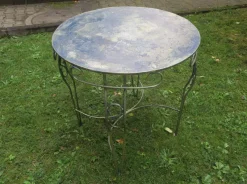 Pamono Mid-Century Painted Garden Patio Table, 1960s><noscript><img width=