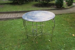 Pamono Mid-Century Painted Garden Patio Table, 1960s><noscript><img width=