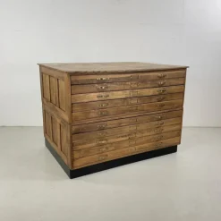 Hot Pamono Mid-Century Plan Chest with Brass D Handles from Staverton