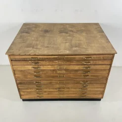 Hot Pamono Mid-Century Plan Chest with Brass D Handles from Staverton