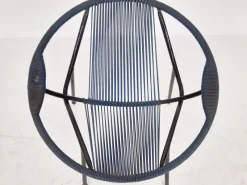 Pamono Mid-Century Plastic Thread Outdoor Club Chair, 1960s><noscript><img width=