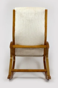 Pamono Mid-Century Plywood Rocking Chair by Ludvik Volak for Drevopodnik Holesov, 1960s><noscript><img width=