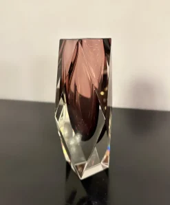 Sale Pamono Mid-Century Purple Murano Faceted Sommerso Glass Vase by Luigi Mandruzzato, 1960