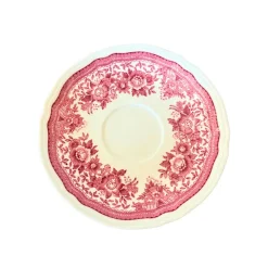 Best Pamono Mid-Century Red Fasan Service in Porcelain from Villeroy & Boch, Germany, 1950s, Set of 4