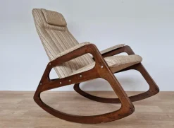 Pamono Mid-Century Rocking Chair from Uluv, Czechoslovakia, 1966