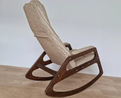Pamono Mid-Century Rocking Chair from Uluv, Czechoslovakia, 1966
