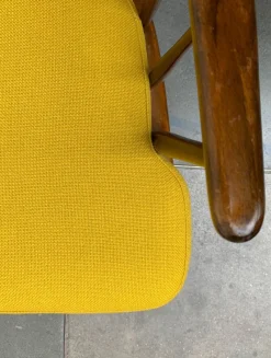 Sale Pamono Mid-Century Rocking Chair with New Kvadrat Cushion by Børge Mogensen for FDB Møbler, 1960s
