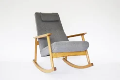Pamono Mid-Century Rocking Chair by Valerija Ema Cukermanienė, 1960s> Rocking Chairs
