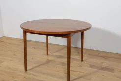 Sale Pamono Mid-Century Round Teak Dining Table by Nils Jonsson for Hugo Troeds, Sweden, 1960s